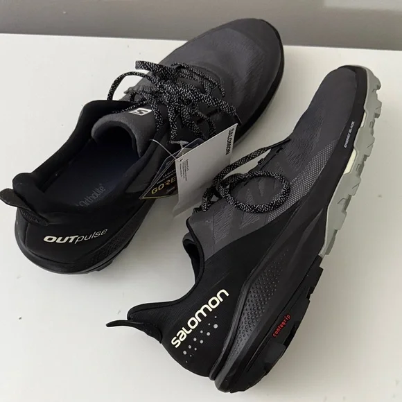 Salomon Men's Black and Gray Athletic Shoes - Picture 3 of 5